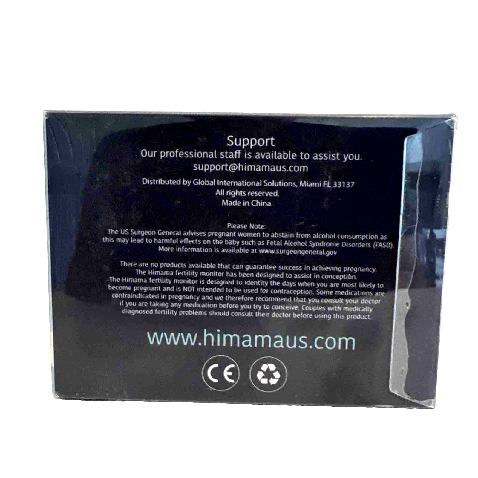 Himama Fertility Ovulation Tracker size XL, Factory Seal~Device+Charger Free App