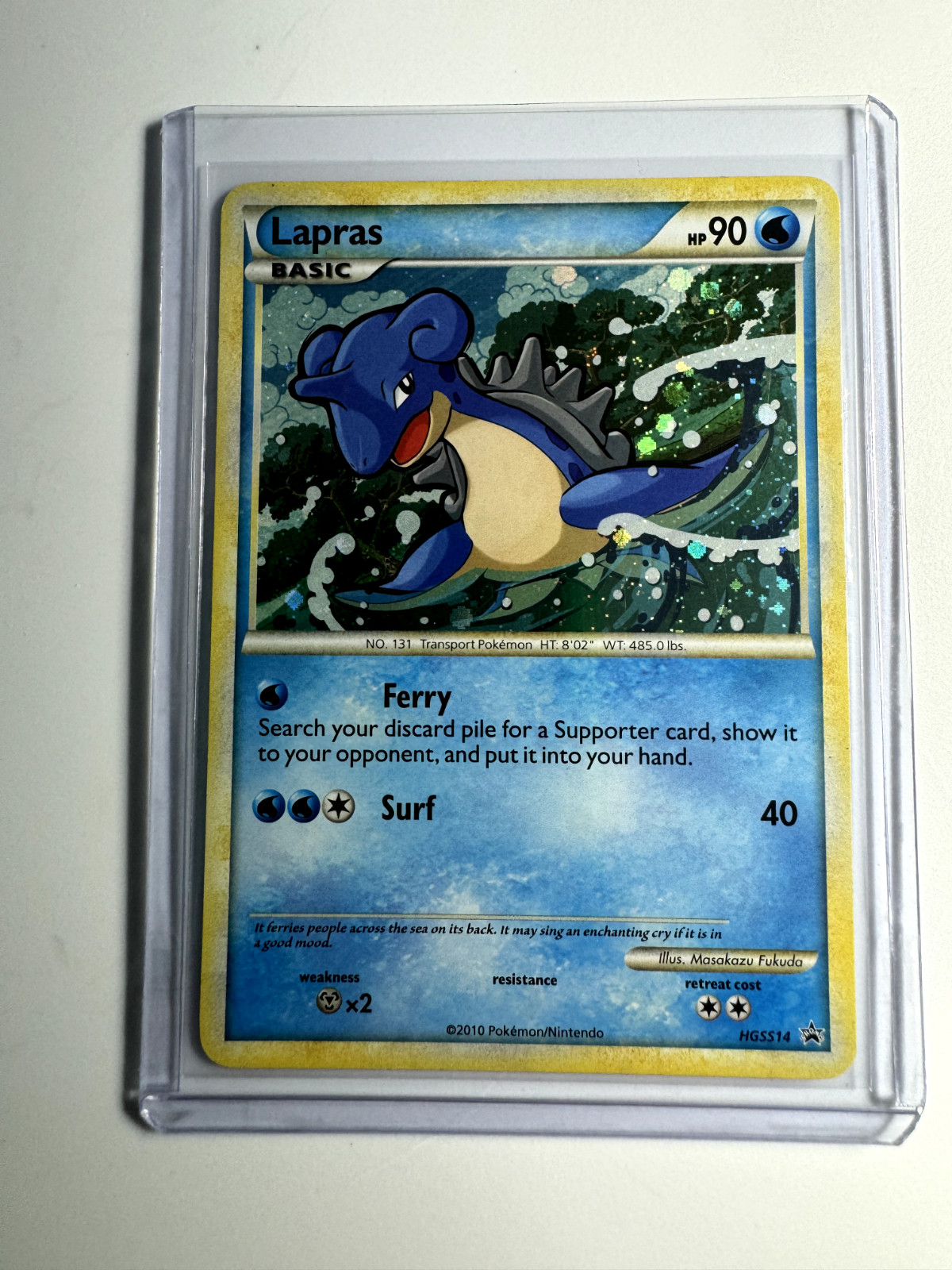 Pokemon TCG Lapras HGSS14 Holo Rare - HGSS Black Star Promo NM