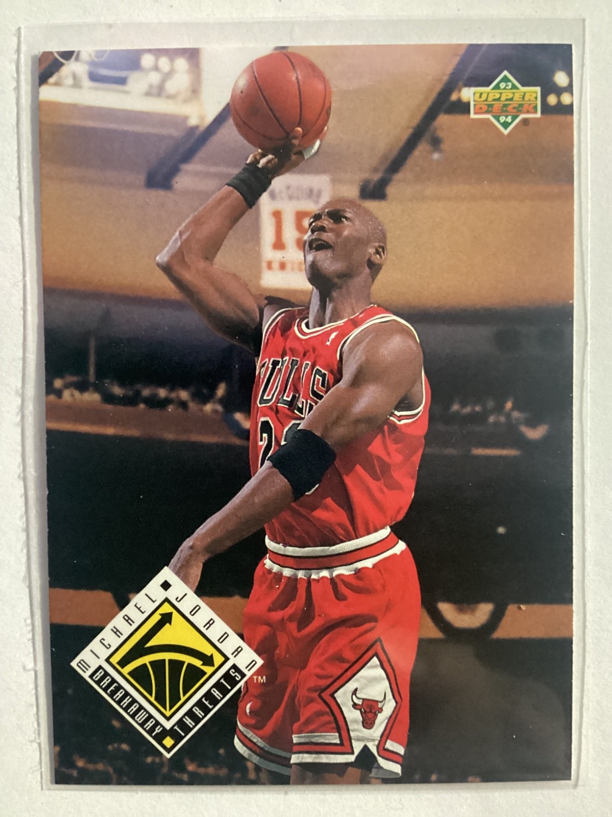 1993-94 Upper Deck - Michael Jordan Breakaway Threats  #438 Chicago Bulls