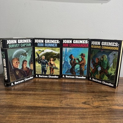John Grimes Series A. Bertram Chandler Lot of 4 Hardcover First SFBC Printings