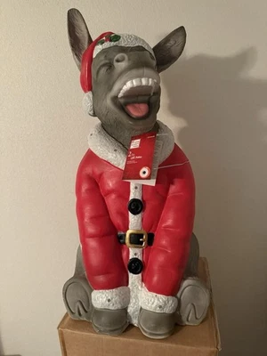Christmas Donkey 20cm Blow Mold LED 2025 Home Depot Home Accents New In Hand