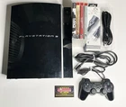 Sony Playstation 3 PS3 CECHP01 160GB Fat Console w Controller HDMI 4 Games Works