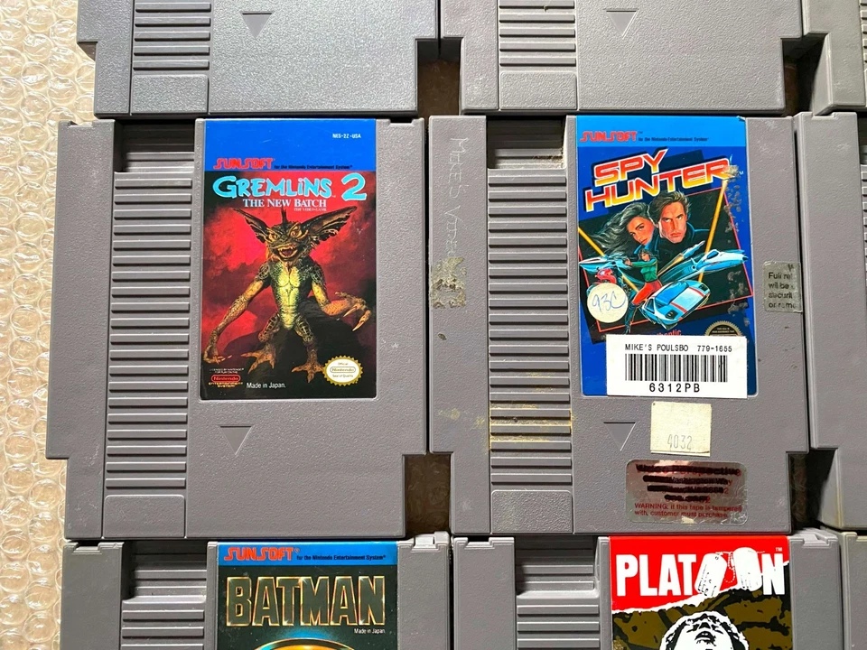 LOT OF 12 Sunsoft NES Games (Super Spy Batman Lemmings Gremlins 2) - CARTS ONLY - Image 3 of 4
