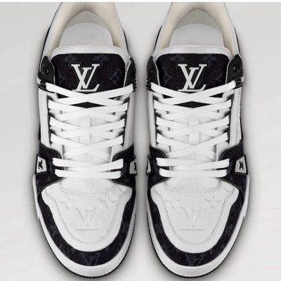 Louis Vuitton LV Trainer Herren Sneaker Low Top Monogramm schwarz/weiß Gr. 43