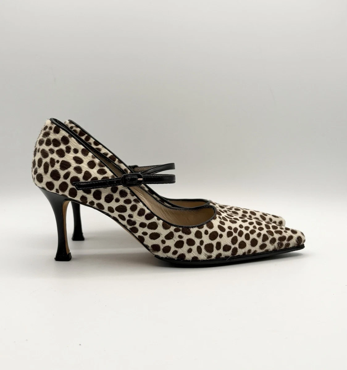 Manolo Blahnik Animal Print High (3-3.9 in) Heel Height Heels for