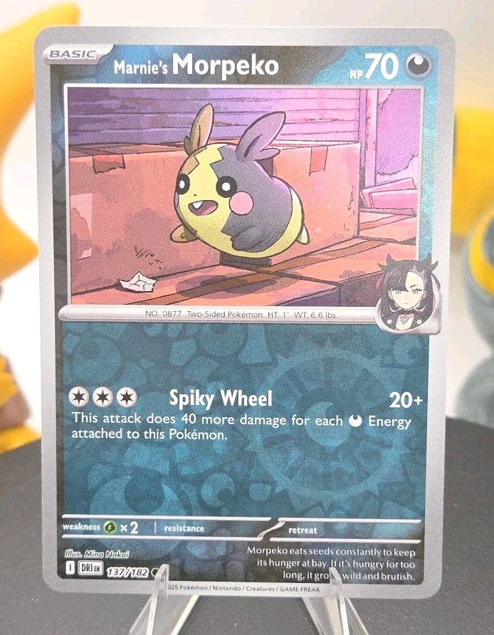 Marnie's Morpeko 137/182 Sv10: Destined Rivals Reverse Holo