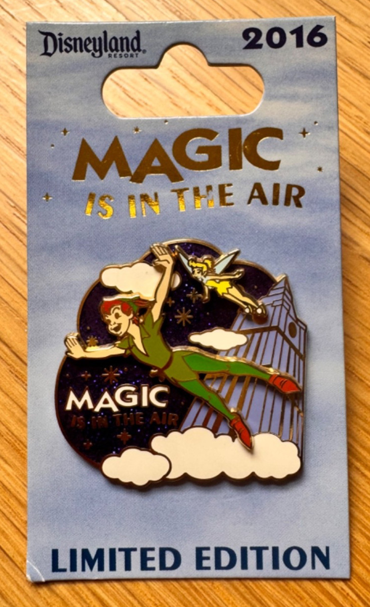 Magic is in the Air Peter Pan Tinker Bell Big Ben LE3000 Slider Disney Pin 2016