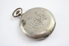 Longines .800 Silver Full Hunter Pocket Watch Hand Wind SPARES/REPAIRS