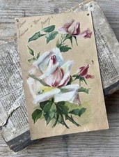 Antique French Handpainted Postcard