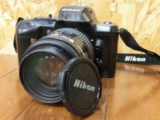 Nikon F 401 AF NIKKOR 35 105mm 1 3.5 4.5 with Lens Cap Sing Junk As-Is For Parts