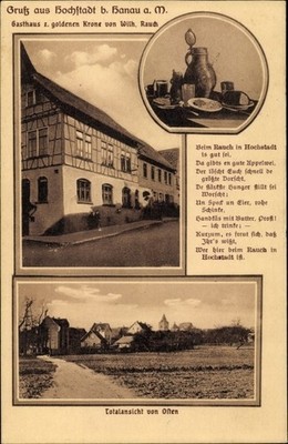 Ak Hochstadt Maintal in Hessen, Gasthof zur goldenen Krone,... - 4099089
