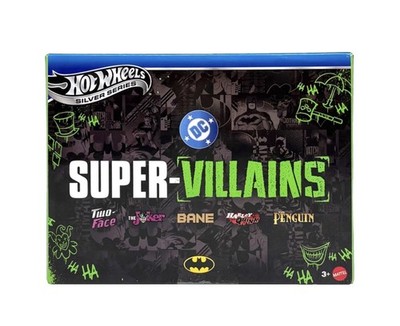 2026 Hot Wheels DC Silver Series DC Batman Super Villains Set By Mattel