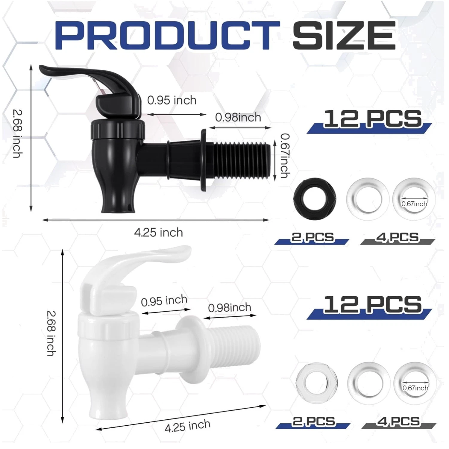 Leak-Proof Garden Irrigation Spout - 24 Sets