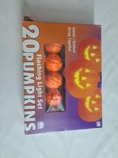 20 Flashing Pumpkins Light Set Indoor/outdoor Holiday Holloween Lights