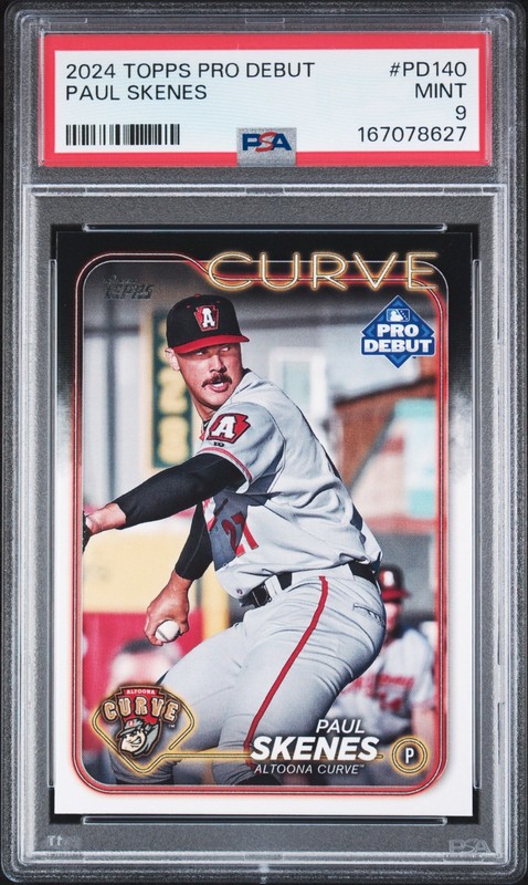 167078627 Paul Skenes 2024 Topps Pro Debut #PD-140 Rookie RC PSA 9