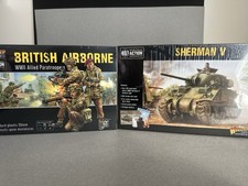 Bolt Action British Airborne  Sherman V Tank Lot 30 Paras 1/56 Warlord Sealed