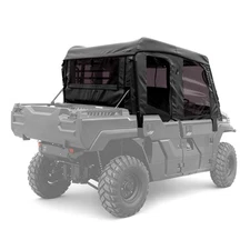 Black Enclosure Soft Upper Doors, Roof & Rear Window For Kawasaki Mule Pro-FXT