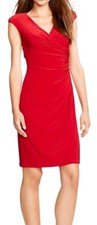 Lauren Ralph Lauren Adara Red dress NWT SZ 10
