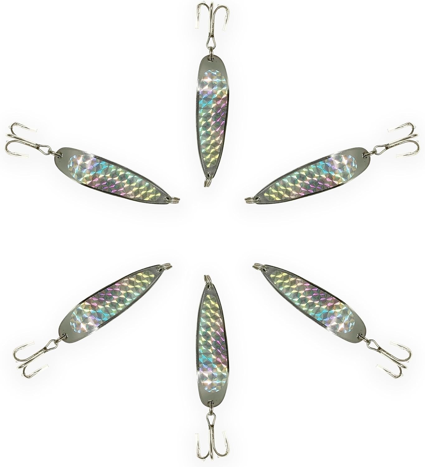 Crocodile Fishing Spoons - 3oz Silver Set, Ideal for Anglers of All Levels - Image 9
