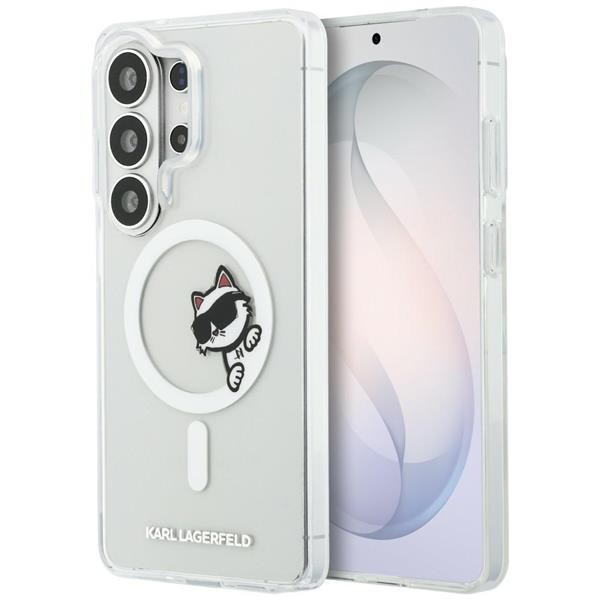 Karl Lagerfeld Galaxy S26 Ultra Hardcase Clear MagSafe Case Choupette Logo
