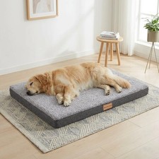 Orthopedic XL Dog Bed Large Sized Dog 42''X28'', Soft Waterproof Egg Crate Foam