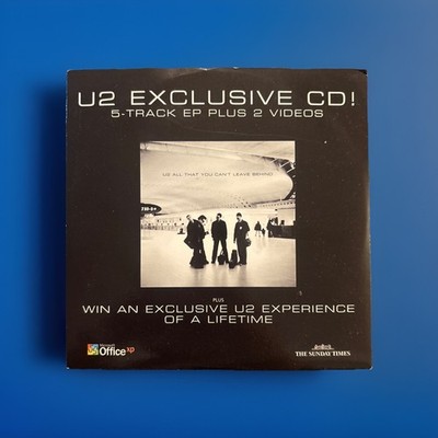 OO U2 EXCLUSIVE CD! 5-TRACK EP PLUS 2 VIDEOS VERY GOOD PROMO