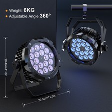 LED 18x15W RGBWA UV Par Lights Stage Lighting Stage Club Party Disco Outdoor