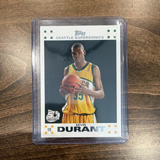 Topps 2007-08 Kevin Durant Seattle SuperSonics Rookie Card #201/4. rookie card picture