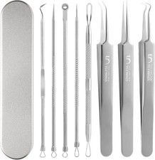 8-Piece Blackhead Remover Tool Kit Professional Stainless Steel Extractors