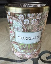 MORRIS CO Glass Toothbrush Holder FLORAL NATURE Garden NEW Spa BEAUTIFUL