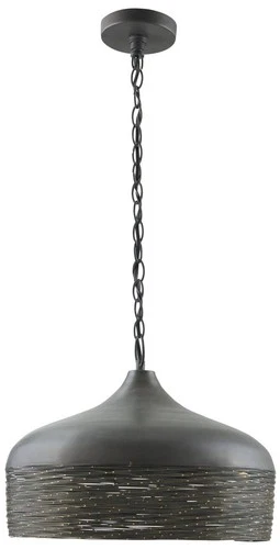 Capital Lighting 17" Wide Woven Steel and Gray Iron Pendant Light - Picture 2 of 5