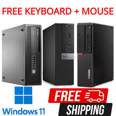 Günstiger schneller Desktop PC Intel Core i5 - 6. Gen 8GB RAM 256GB SSD Windows 11