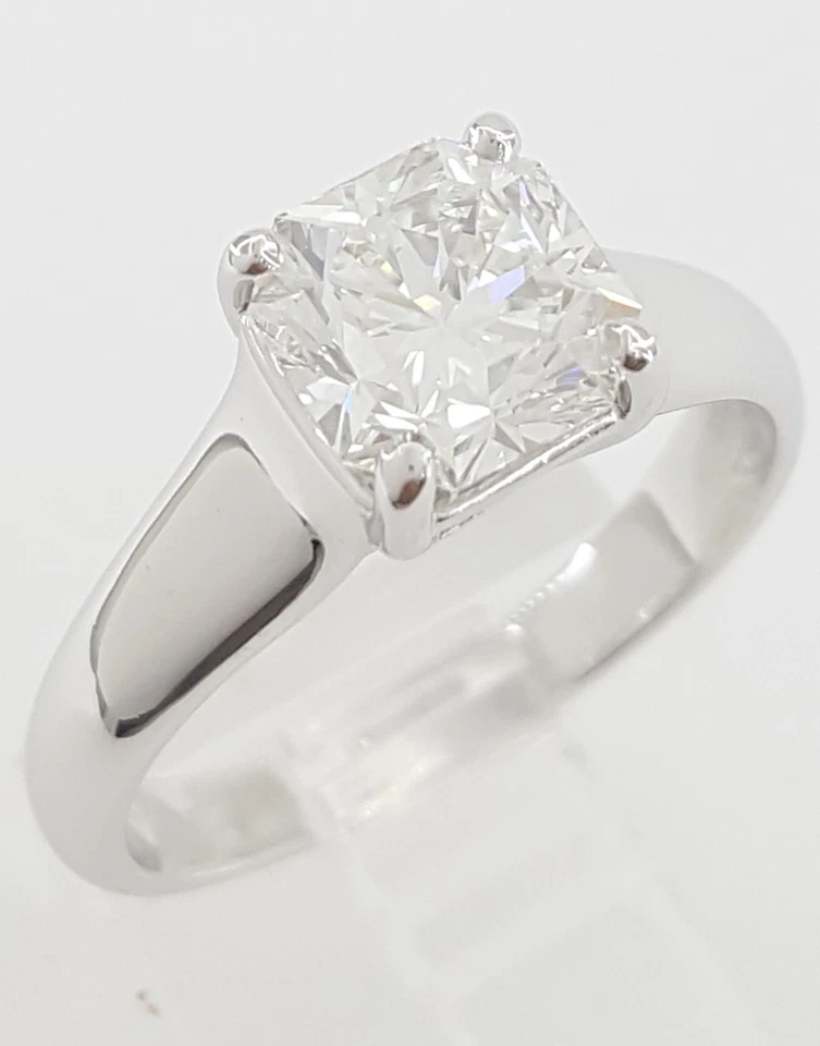 Tiffany & Co Lucida Solitaire Platinum Engagement Ring 1.52 ct F/VS2 Retail $32K - Image 3 of 4
