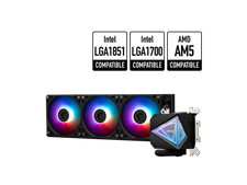 MSI MAG CoreLiquid I360 Black - AIO ARGB CPU Liquid Cooler - Infinity Mirror