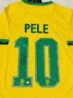 Pele Signed Brazil Pro Style Soccer Jersey COA
