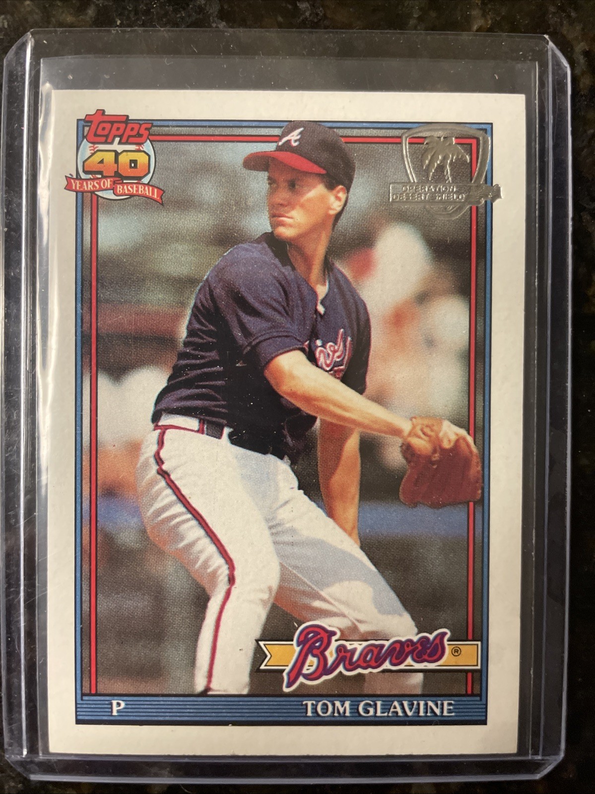 1991 Topps - Tom Glavine #82 Operation Desert Shield