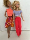 Vintage Mattel Barbie Outfits Hawaiian Skirt + Shirt + Halter + Pants No Doll