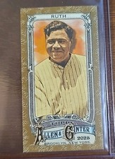 2025 Topps Allen & Ginter Babe Ruth Gold Border Mini #28 - New York Yankees