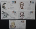 French Antarctic Territory's French Explorers first day stamp cover set