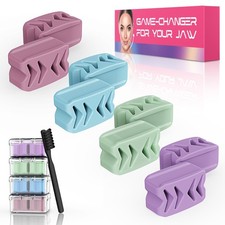 Jaw Exerciser for Toning Strengthening - 4 Resistance Levels, 8 Pieces