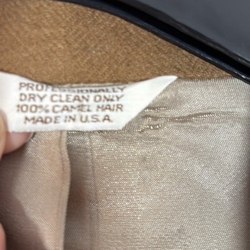 Hunt Valley 2 Button Blazer 100% Camel Hair Suit Coat USA 42 Tan Brown Vtg - Picture 2 of 8
