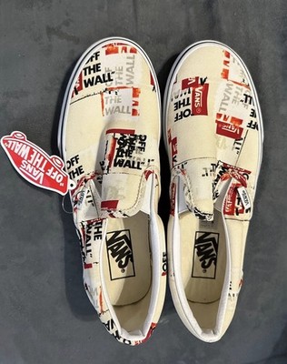 NEW Vans Classic Slip-On Packing Tape Skate Shoes Men's Size 7, Women s 8.5