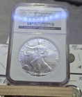 2006-W Burnished Silver Eagle NGC MS69 20th Anniversary