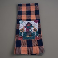 Whimsical Fall Scarecrow Autumn Dish Kitchen Hand Guest Cotton Towel