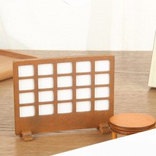 Wooden Decorative Screen Panel Room Divider for Doll House Living Bedroom Decor