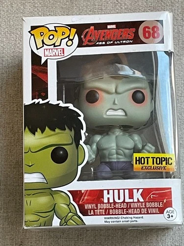 FUNKO POP AVENGERS AGE OF ULTRON HULK #68 HOT TOPIC EXCLUSIVE FIGURE NEW IN BOX