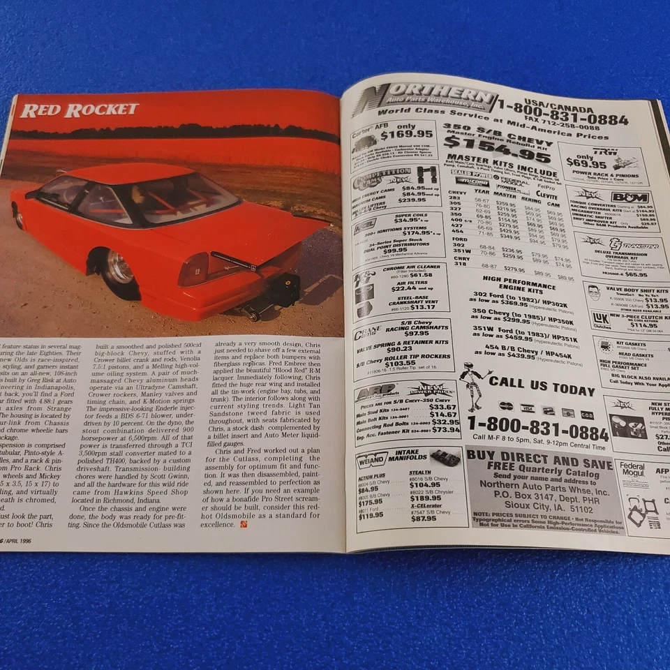 POPULAR HOT RODDING: TEENAGE S/STOCK SENSATION APRIL 1996 MAGAZINE SHIPS FREE - Image 3 of 4