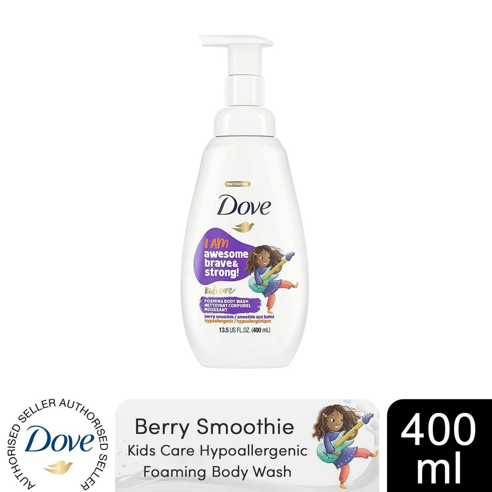 Dove Kids Care Hypoallergenic Skin Care Foaming Body Wash Berry, 400ml