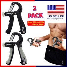 2pcs Hand Grip Strengthener Gripper Forearm Finger Exercise Strength Resistance