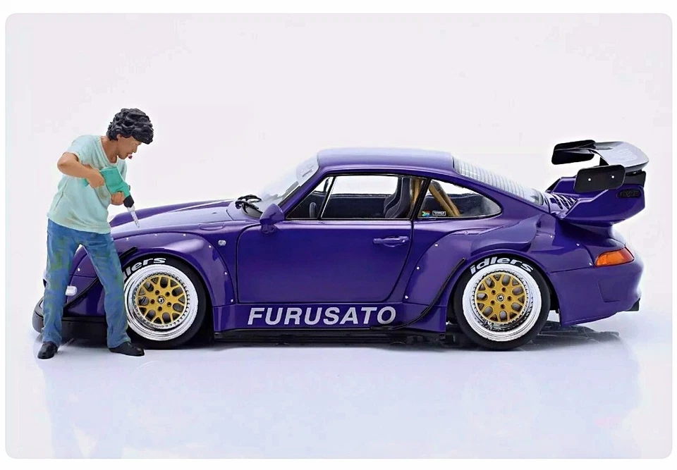 Nuevo en Paquete American Diorama RWB Legend Akira Nakai-San Figura de Perforación 1:18 AD-18503 Foto 3 de 3